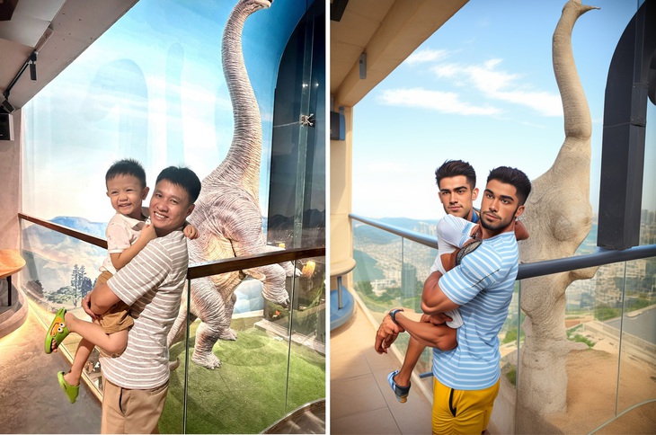 Nam kỷ lục gia hài hước: "Đây là ảnh anime của 2 cha con tui, nhìn thằng con già không thua gì thằng cha".