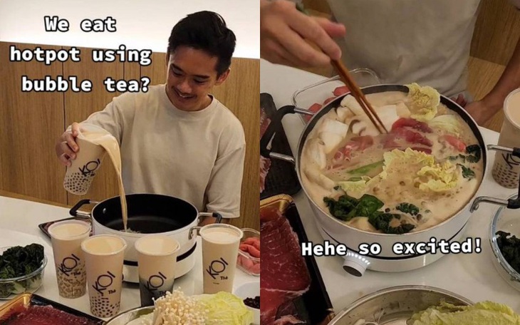 Chế ra công thức lẩu trà sữa, 