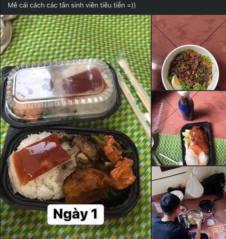 Thích cái cách tân sinh viên "flex" chuyện ăn uống.