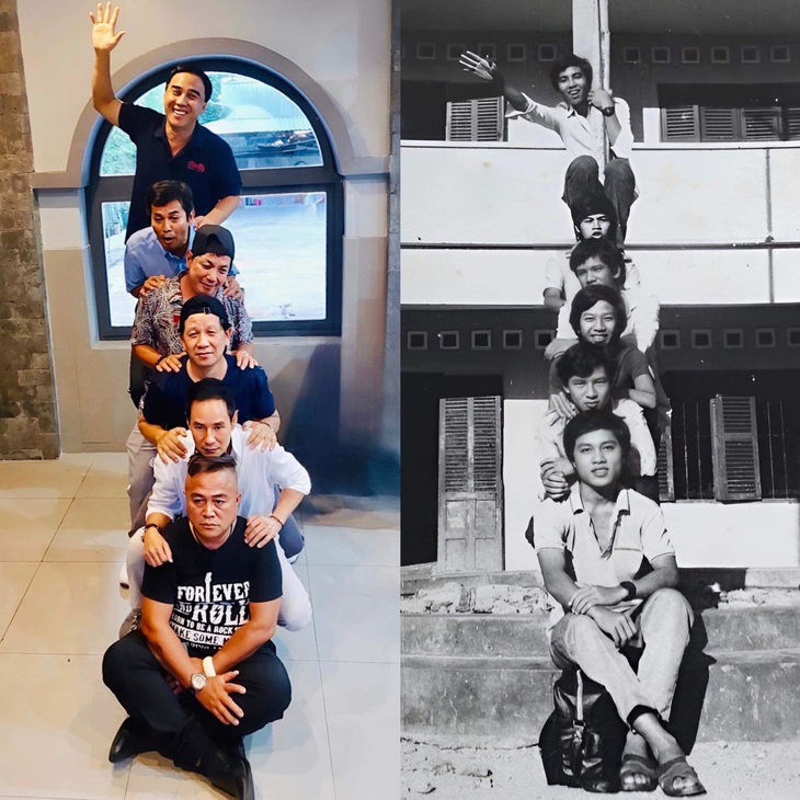 Bức ảnh "cây tình bạn" của Quyền Linh, Lý Hải và những người bạn học trường sân khấu