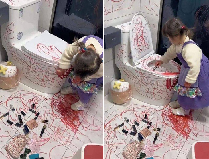 Nhìn cảnh này, mẹ nào chẳng khóc thét.