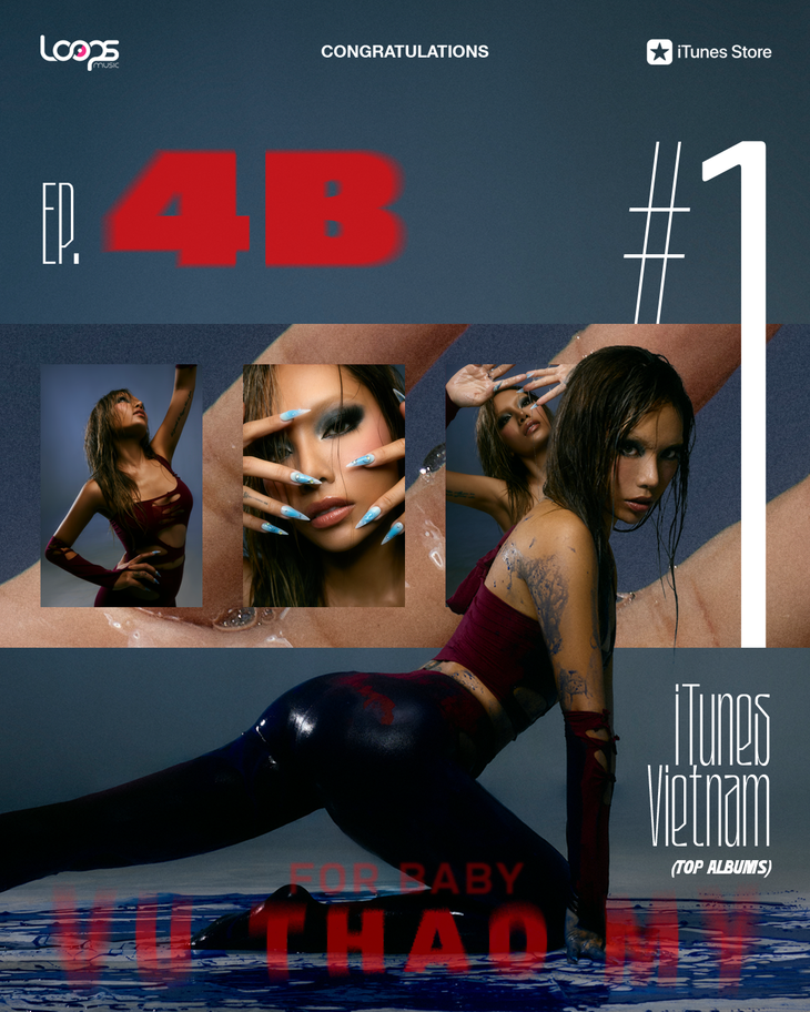 EP For baby của Vũ Thảo My chiếm ngay vị trí số 1 Itunes Việt Nam chỉ sau 2 giờ phát hành.