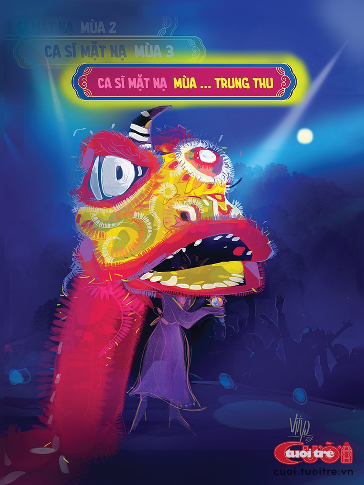 Mascot bí ẩn nhất&nbsp;Ca sĩ mặt nạ&nbsp;mùa này - Tranh: Viiip