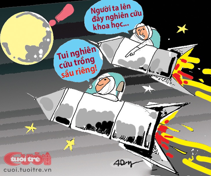 Mua đất mặt&nbsp;trăng trồng sầu riêng được không? - Tranh: A.Dũng 