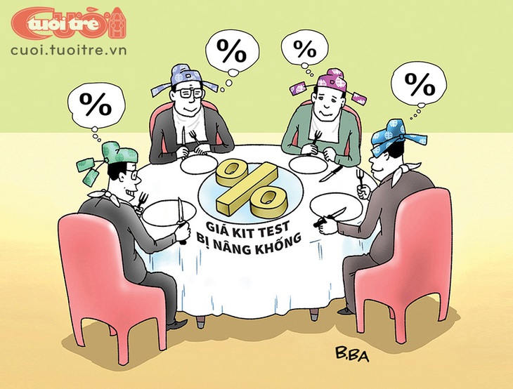 Quan tham "ăn bẩn" thời đại dịch Covid-19 - Tranh: B.Ba 