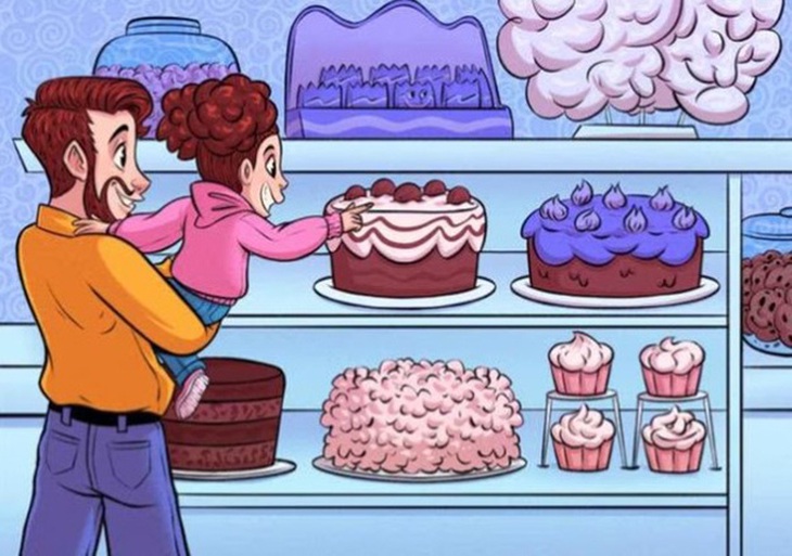 Thử tài tinh mắt: 4 khuôn mặt ẩn giấu ở đâu trong tiệm bánh? - Ảnh 1.
