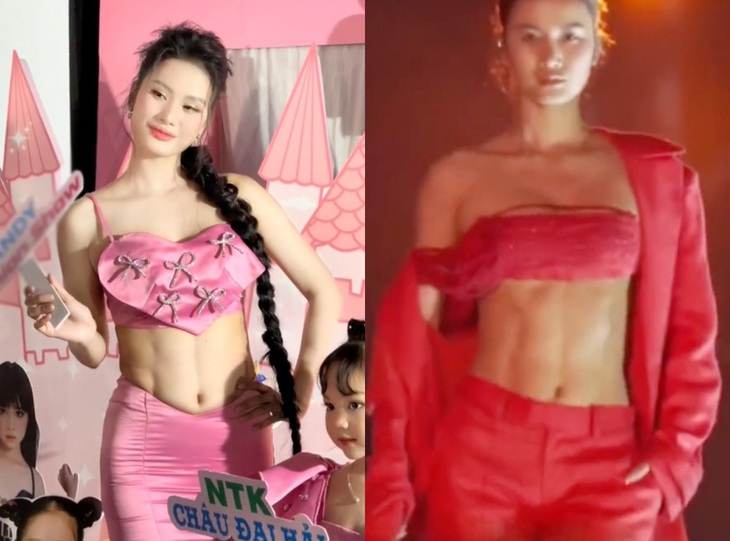 Màn "flex" cơ bụng 6 múi gây xôn xao của Hương Ly