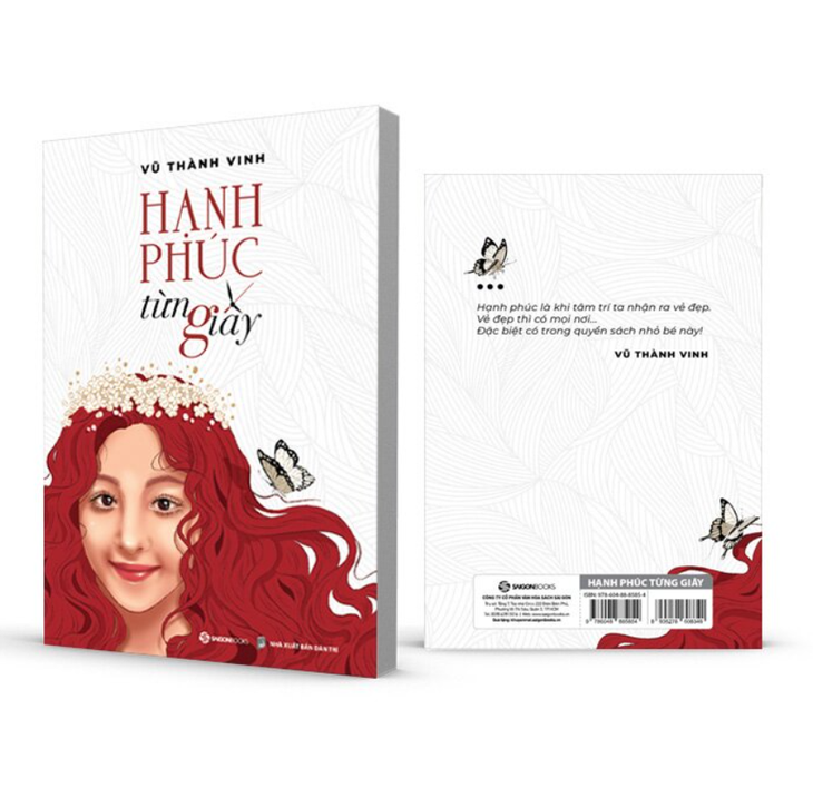 Đạo diễn Vũ Thành Vinh bật mí lai lịch của người con gái trên bìa sách Hạnh phúc từng giây.