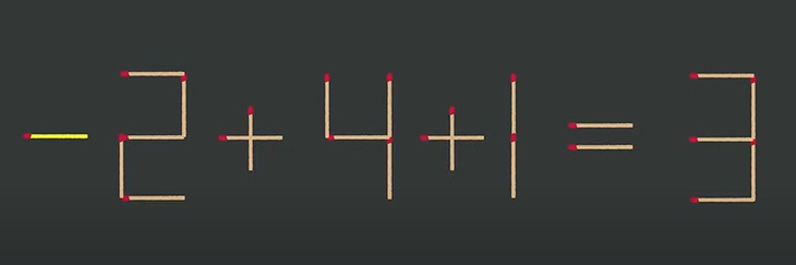Thử tài IQ: Di chuyển một que diêm để 2+4+1=9 thành phép tính đúng - Ảnh 1.