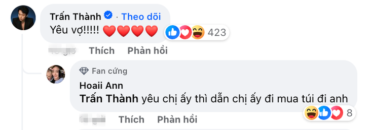 Trấn Thành nhanh chóng hồi đáp dù đang bận rộn hoàn tất dự án phim sắp ra rạp