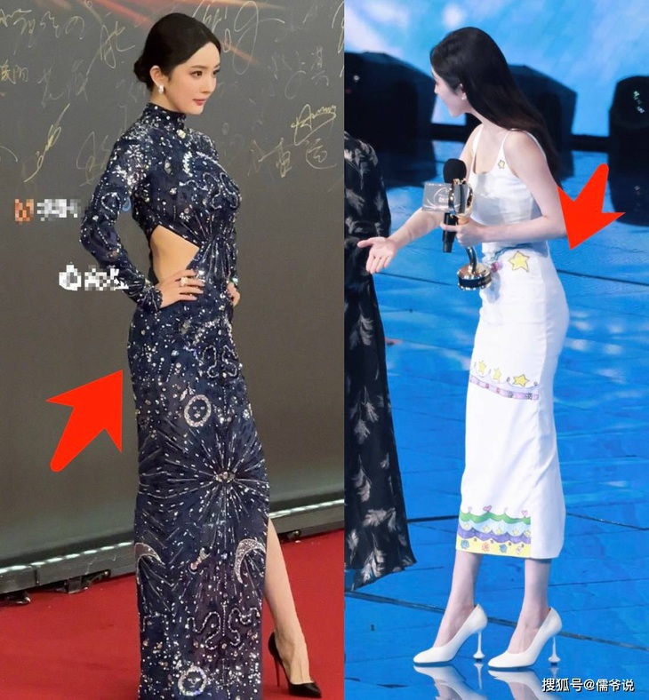 Dương Mịch lộ vòng 3 phẳng lì so với loạt ảnh vòng 3 căng đầy trước đó