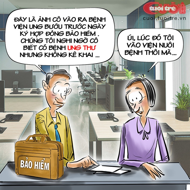 Thám tử... bảo hiểm - Tranh: Đỗ Minh Tuấn