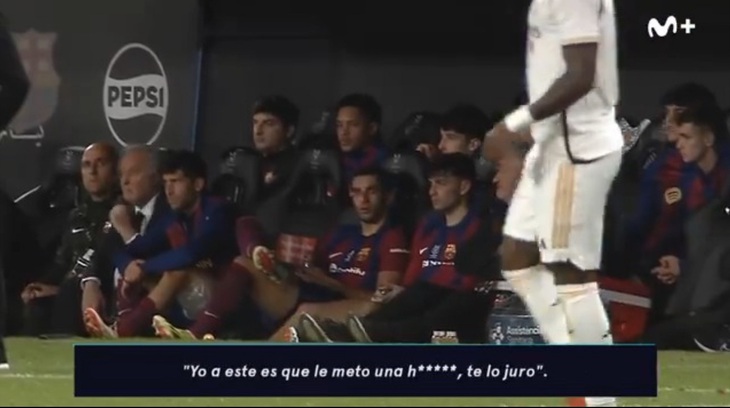 Torres khó chịu với Vinicius - Ảnh chụp màn hình