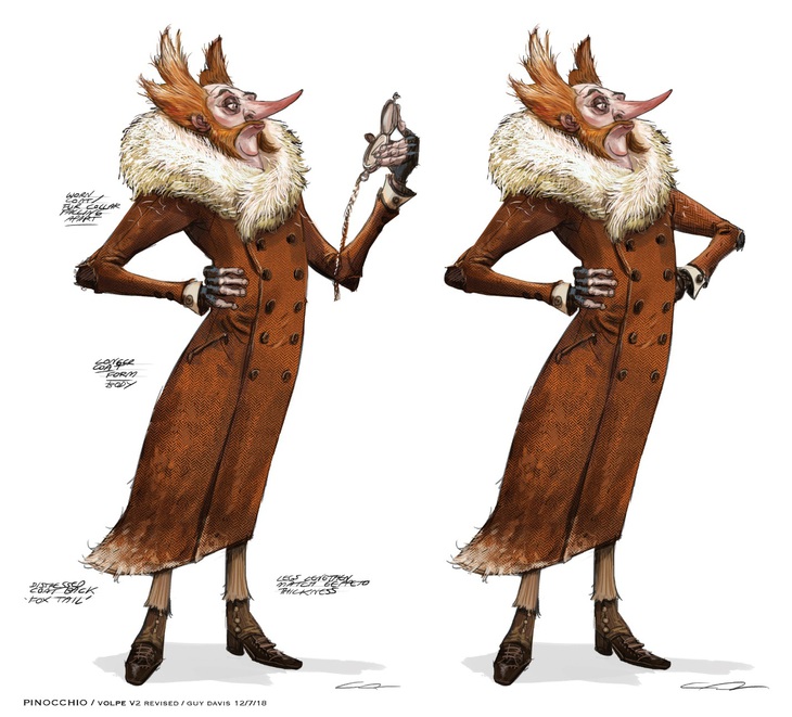 Sự sáng tạo trong nhân vật bá tước Volpe đã tạo được ấn tượng 'nét riêng' của phim với các phiên bản phim Pinocchio trước đây.