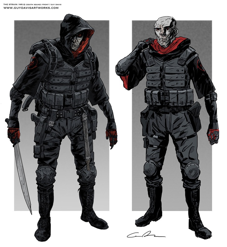 Thiết kế nhân vật của Guy Davis trong phim The Strain (2014). Nguồn: guydavisartworks.com
