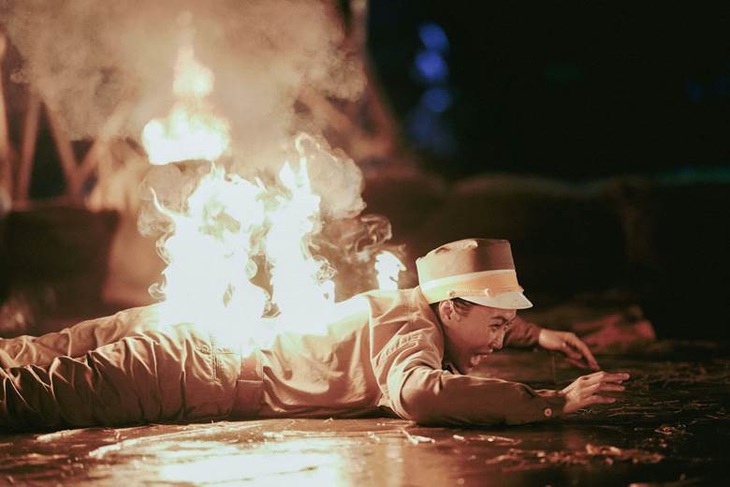 Diệu Nhi liều tự mình đóng cảnh bị đốt cháy khiến cả đoàn phim hồi hộp