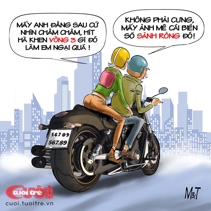 Biển số đẹp năm Giáp Thìn - Tranh: Đỗ Minh Tuấn