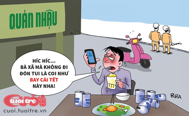 Bà xã có muốn ăn Tết không? - Tranh: B.Ba