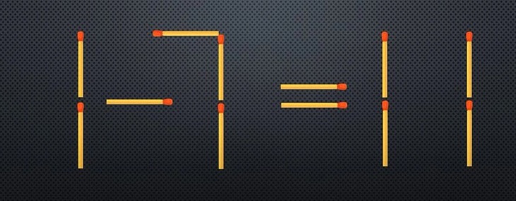 Thử tài IQ: Di chuyển một que diêm để 1-3=2 thành phép tính đúng- Ảnh 5.