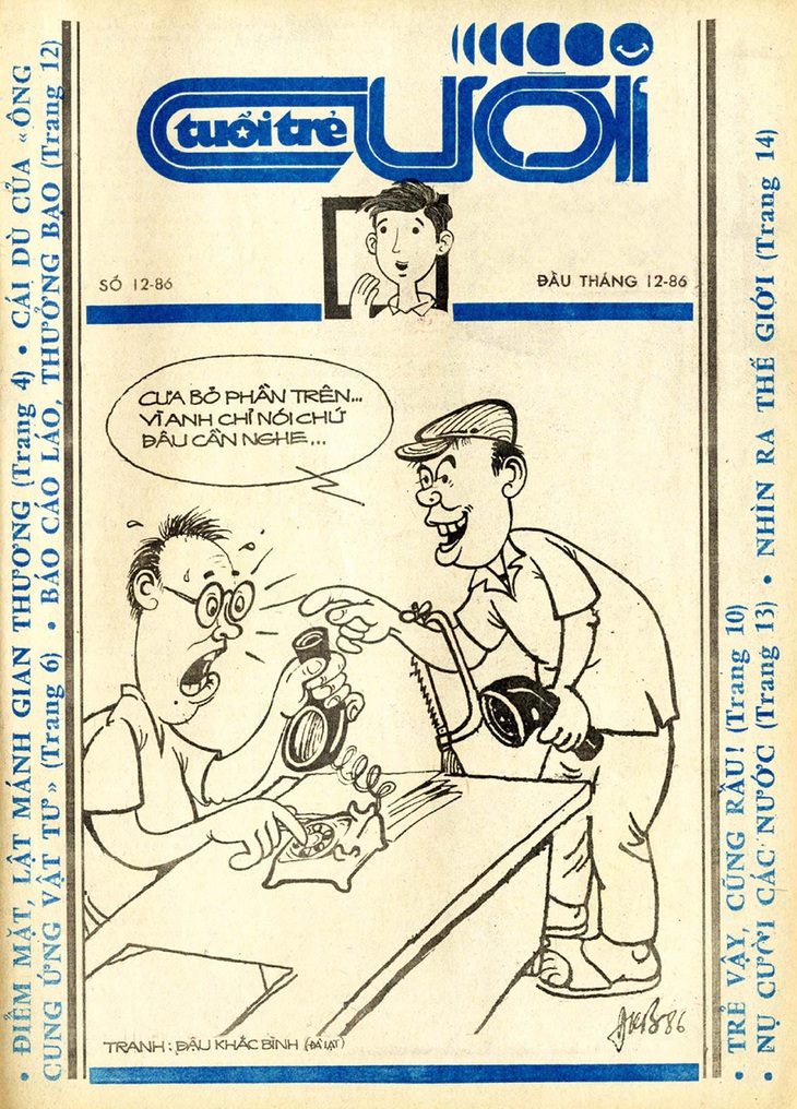 Tuổi Trẻ Cười số ra tháng 12-1986 