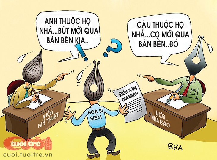 Rốt cục, biếm họa là nghệ thuật hay báo chí? - Tranh: B.Ba 