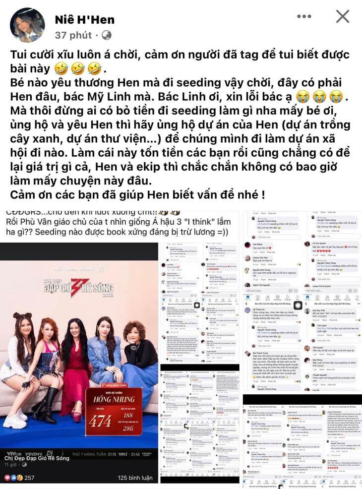 H'Hen Niê lên tiếng phủ nhận rải bình luận khen ngợi chính mình