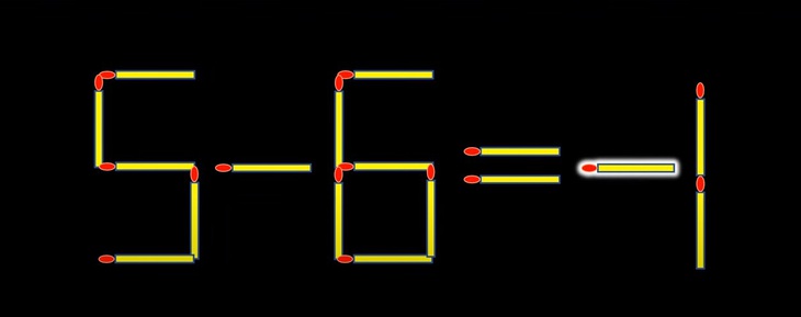 Thử tài IQ: Di chuyển một que diêm để 9-6=1 thành phép tính đúng- Ảnh 2.