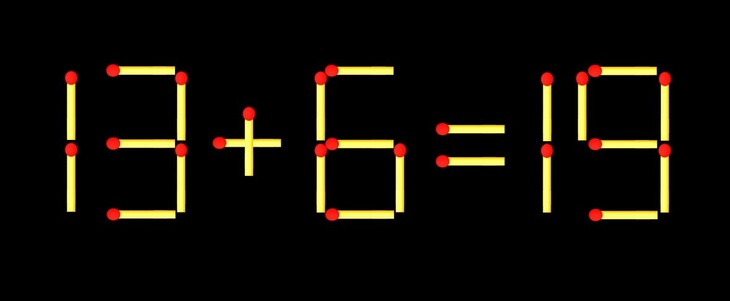 Thử tài IQ: Di chuyển một que diêm để 71+16=5 thành phép tính đúng - Ảnh 1.