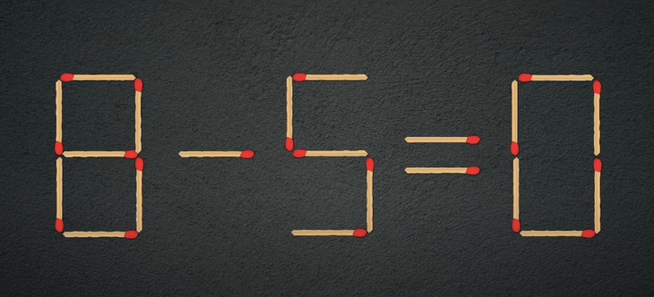 Thử tài IQ: Di chuyển một que diêm để 1-3=2 thành phép tính đúng - Ảnh 2.