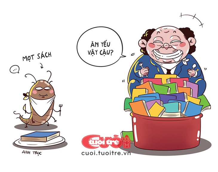 Mọt sách khổng lồ chuyên ăn sách giáo khoa - Ảnh 1.