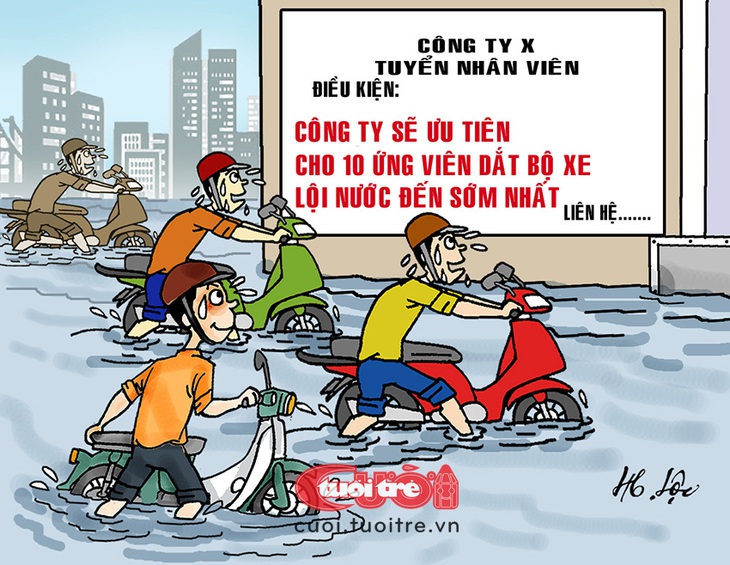 Sáng kiến tuyển nhân viên mùa ngập - Ảnh 1.