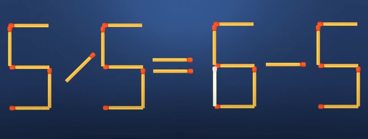 Di chuyển một que diêm để 5x3=13-2 thành phép tính đúng - Ảnh 1.