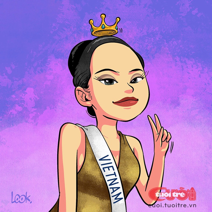 Video vẽ chân dung Miss International 2024 Thanh Thủy - Ảnh 1.