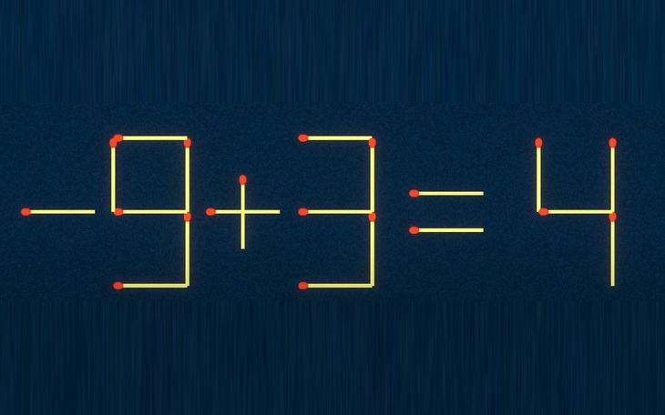 Thử tài IQ: Di chuyển một que diêm để 9-4=6 thành phép tính đúng - Ảnh 2.