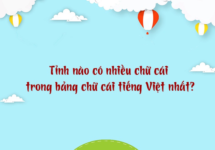 Tỉnh nào có nhiều chữ cái nhất trong bảng chữ cái tiếng Việt? - Ảnh 1.