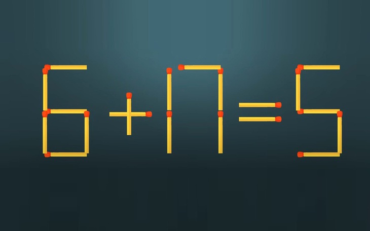 Thử tài IQ: Di chuyển một que diêm để 9-4=6 thành phép tính đúng - Ảnh 1.
