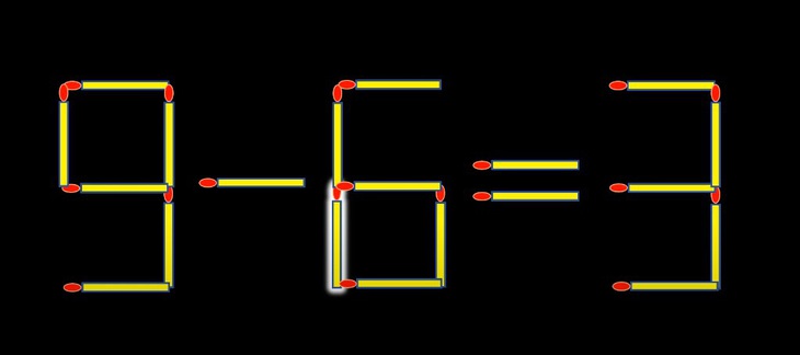 Thử tài IQ: Di chuyển một que diêm để 9-9=1 thành phép tính đúng - Ảnh 1.