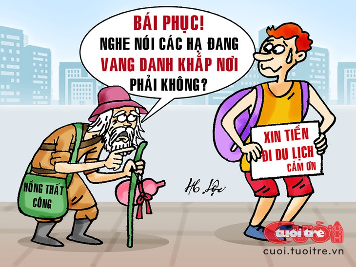 'Vấn nạn' khách Tây ăn xin: Tưởng người nước ngoài giàu lắm! - Ảnh 1.