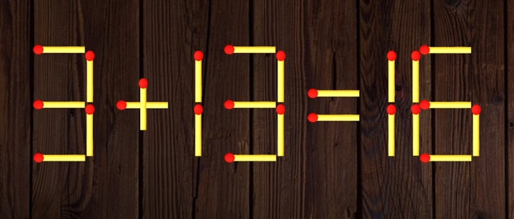 Thử tài IQ: Di chuyển một que diêm để 5-4=8 thành phép tính đúng - Ảnh 1.