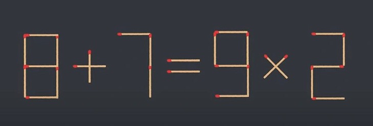 Thử tài IQ: Di chuyển một que diêm để 2x6=3+1 thành phép tính đúng- Ảnh 3.