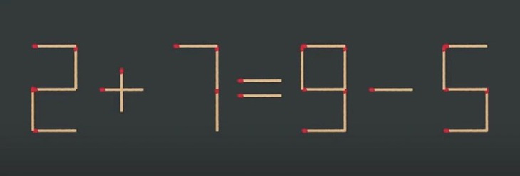Thử tài IQ: Di chuyển một que diêm để 6=2-2+2 thành phép tính đúng- Ảnh 5.