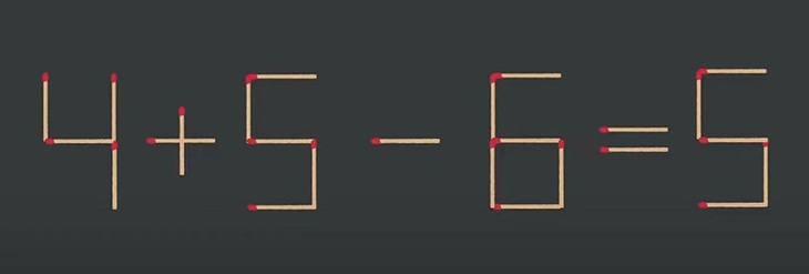 Thử tài IQ: Di chuyển một que diêm để 6+6=1 thành phép tính đúng- Ảnh 5.