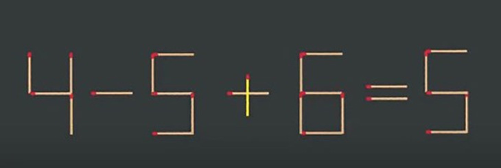 Thử tài IQ: Di chuyển một que diêm để 6+6=1 thành phép tính đúng- Ảnh 6.