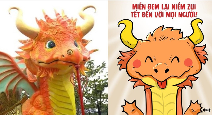 "Khi bạn đẹp thì bạn nói cái gì cũng đúng", một cư dân mạng đã nhận xét hài hước như thế về tranh vẽ của Thăng Fly khi họa lại "chú rồng" đến từ tỉnh Bắc Giang. Không ít netizen cho rằng "chú rồng" này hơi... lai Tây. Số khác "bình loạn" trông không khác gì "trẻ mầm non". Còn Bùi Văn Phúc (32 tuổi), chủ nhân mô hình này, cho biết linh vật rồng này được đặt tên là "Rồng Hạnh Phúc".