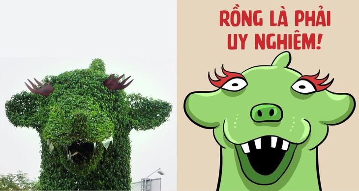 Mặc định "rồng là phải uy nghiêm" đã nhiều năm qua cần thay đổi?! Cách đây 7 năm, "chú rồng" ở tỉnh Thanh Hóa "chào đời", được nhận xét như nhân vật chú lười Sid của phim hoạt hình Kỷ băng hà. Ngoại hình đỏm dáng ngày nào của "chú rồng" này khiến "định kiến" về loài rồng trong trí tưởng tượng cần xóa bỏ ngay và luôn.