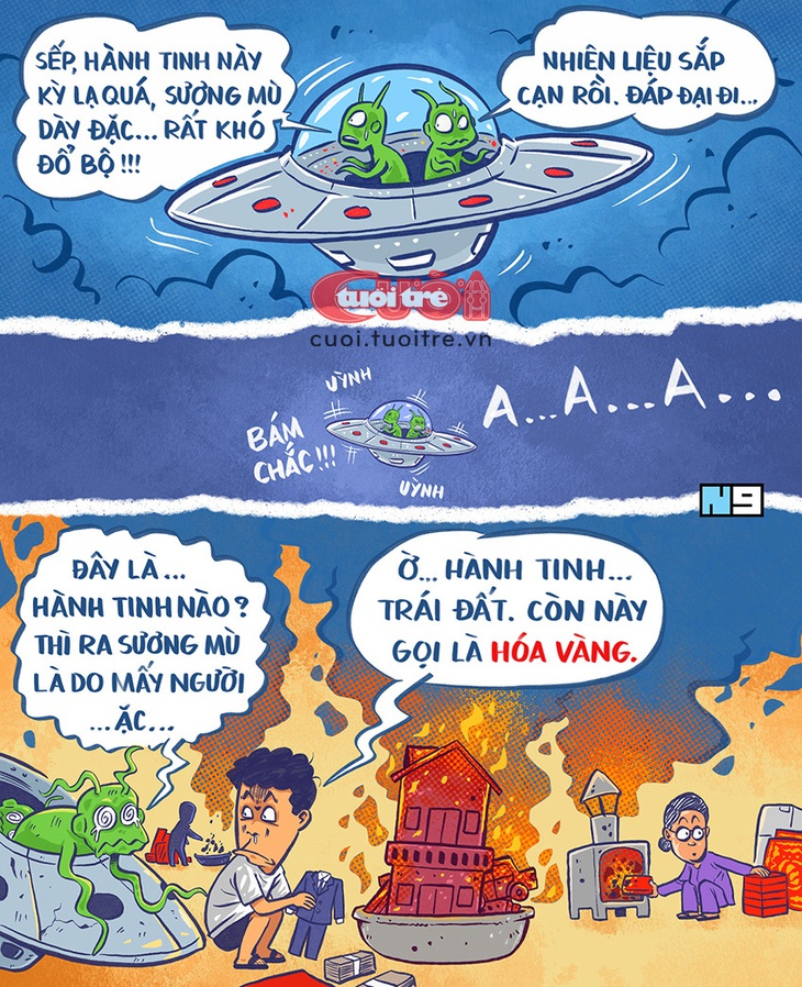 Hành tinh... vàng mã - Tranh: Hải Nam