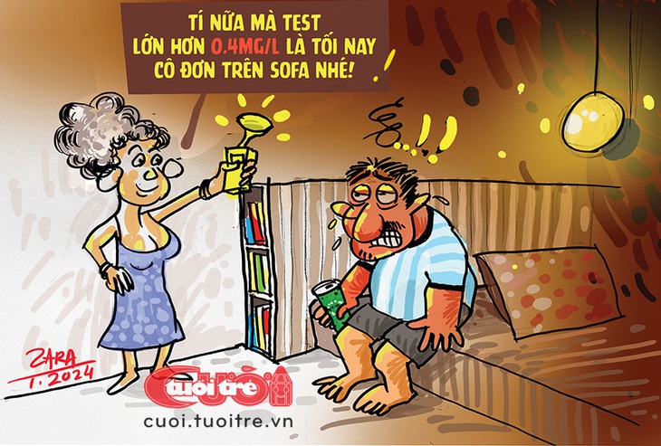 Ông chồng cô đơn trên sofa suốt đêm - Tranh: Zara 