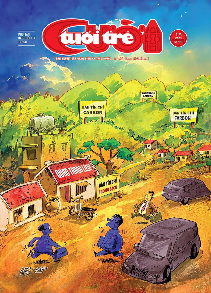 Bìa báo Tuổi Trẻ Cười số 1-3-2024: Quan thanh liêm bán 