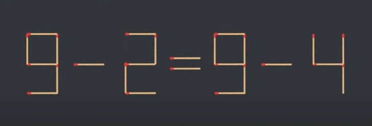 Thử tài IQ: Di chuyển một que diêm để 3+4=8+7 thành phép tính đúng- Ảnh 3.
