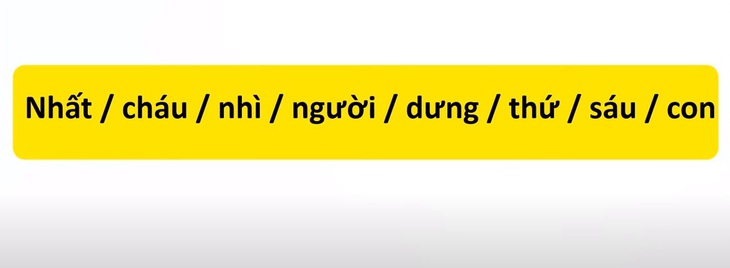 Thử tài tiếng Việt: Sắp xếp các từ sau thành câu có nghĩa (P17)- Ảnh 1.